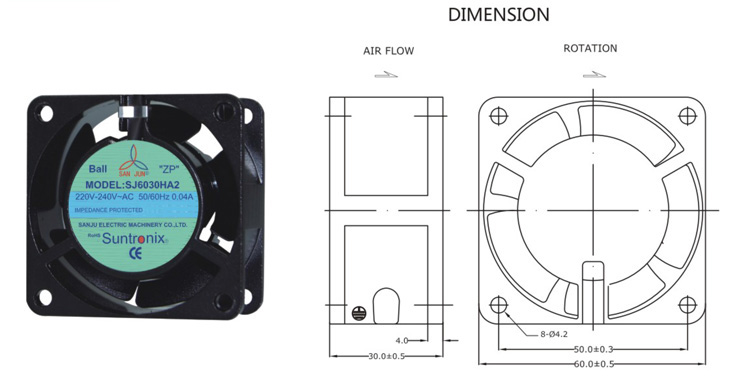 台湾91视频最新网站SJ6030HA2-AC轴流电机